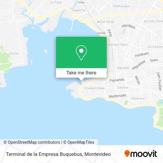 Mapa de Terminal de la Empresa Buquebus