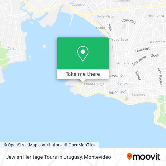 Jewish Heritage Tours in Uruguay map