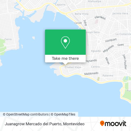 Juanagrow Mercado del Puerto map
