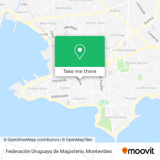 Federación Uruguaya de Magisterio map