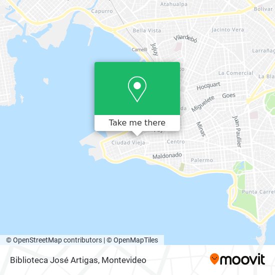 Mapa de Biblioteca José Artigas