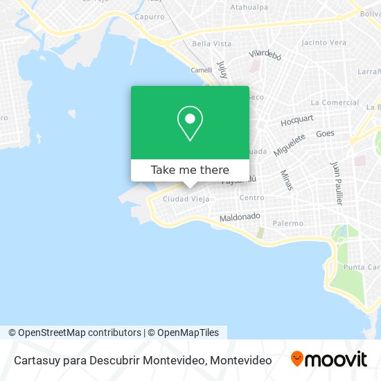 Cartasuy para Descubrir Montevideo map