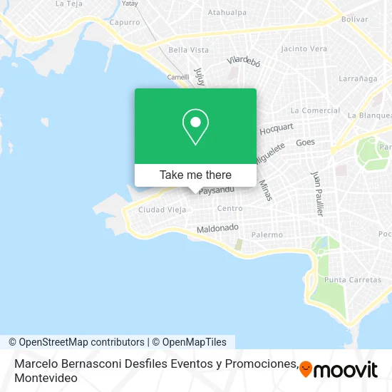 Mapa de Marcelo Bernasconi Desfiles Eventos y Promociones