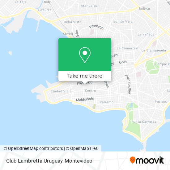 Club Lambretta Uruguay map