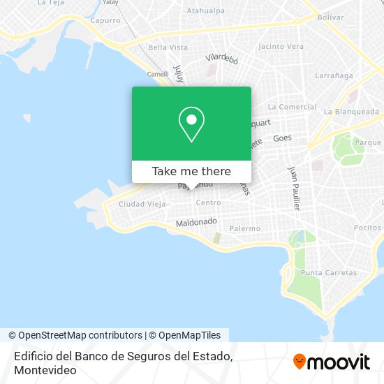 Edificio del Banco de Seguros del Estado map