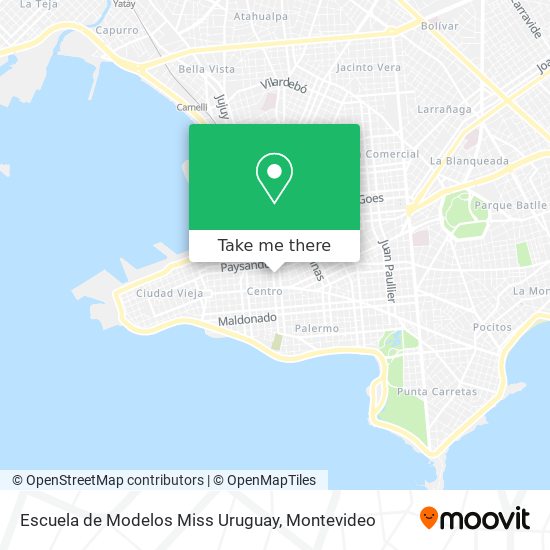 Escuela de Modelos Miss Uruguay map