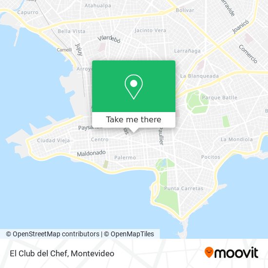 El Club del Chef map
