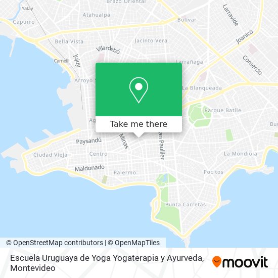 Escuela Uruguaya de Yoga Yogaterapia y Ayurveda map