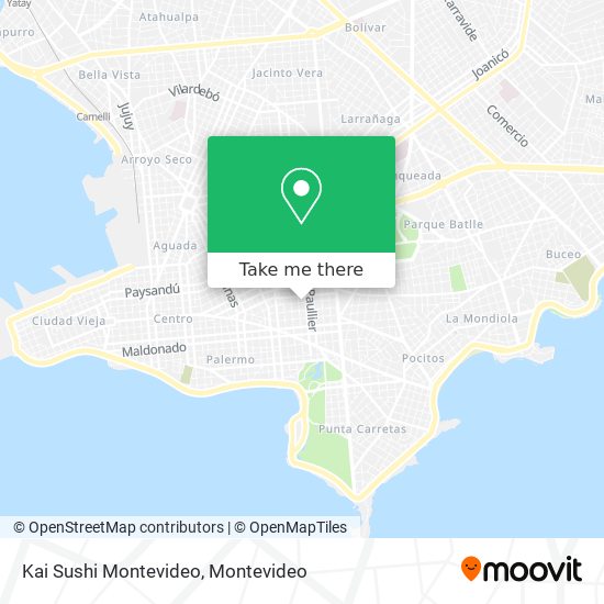 Kai Sushi Montevideo map