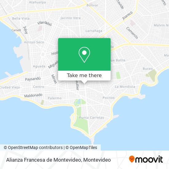 Alianza Francesa de Montevideo map