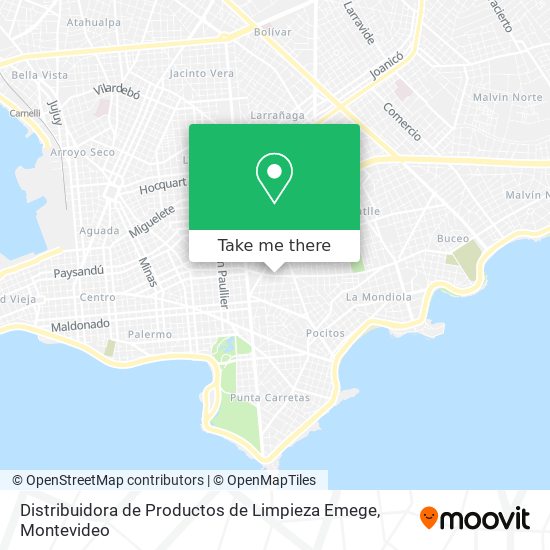 Distribuidora de Productos de Limpieza Emege map