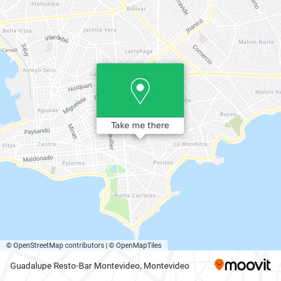 Guadalupe Resto-Bar Montevideo map