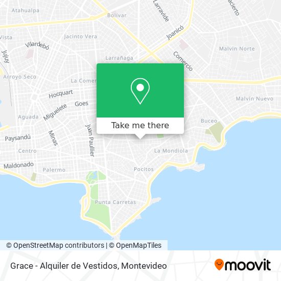 Grace - Alquiler de Vestidos map