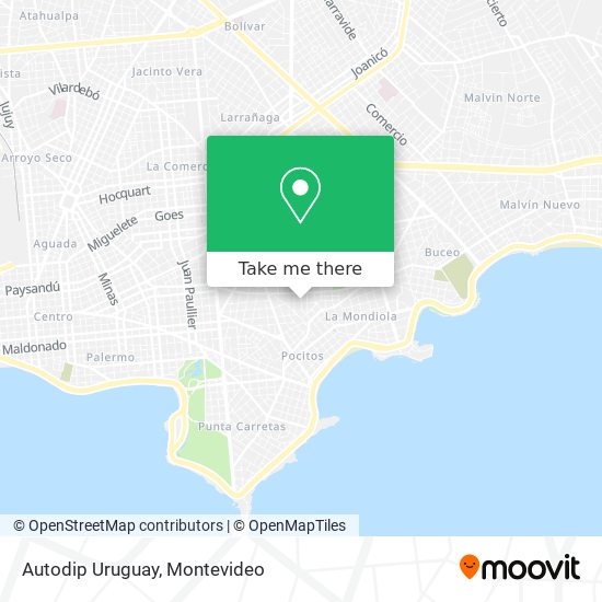 Autodip Uruguay map