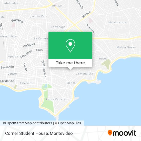 Mapa de Corner Student House