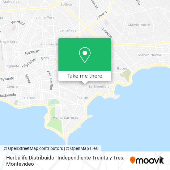 Herbalife Distribuidor Independiente Treinta y Tres map