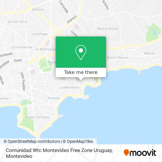 Comunidad Wtc Montevideo Free Zone Uruguay map