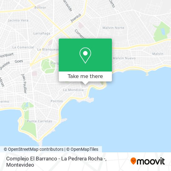 Complejo El Barranco - La Pedrera Rocha - map