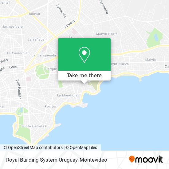 Mapa de Royal Building System Uruguay