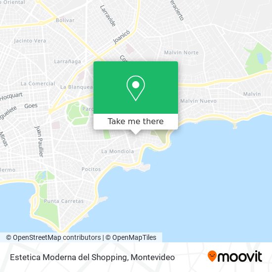 Estetica Moderna del Shopping map