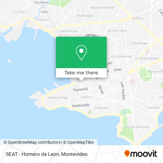 SEAT - Homero de Leon map