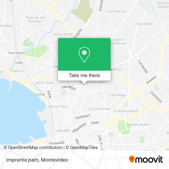 Mapa de imprenta pam