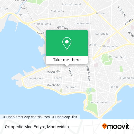 Ortopedia Mac-Entyre map