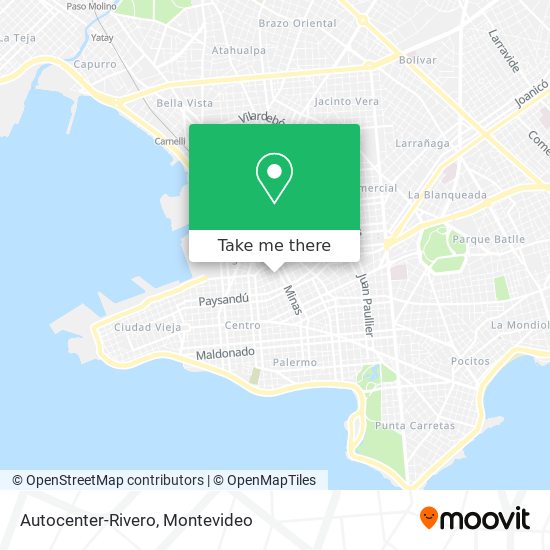 Autocenter-Rivero map