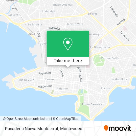 Mapa de Panaderia Nueva Montserrat