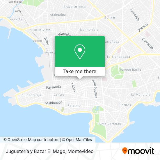 Juguetería y Bazar El Mago map