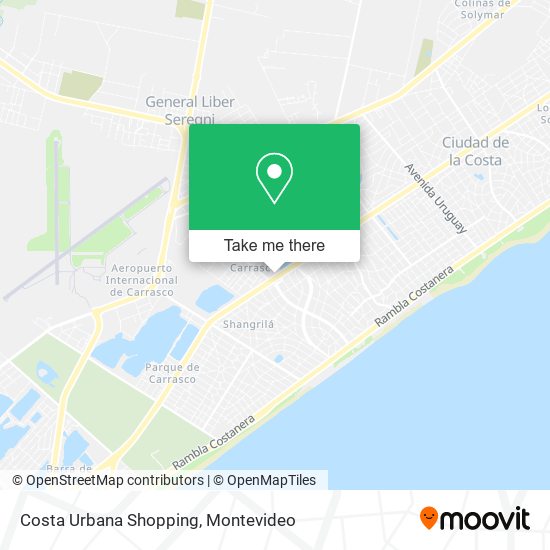 Costa Urbana Shopping map