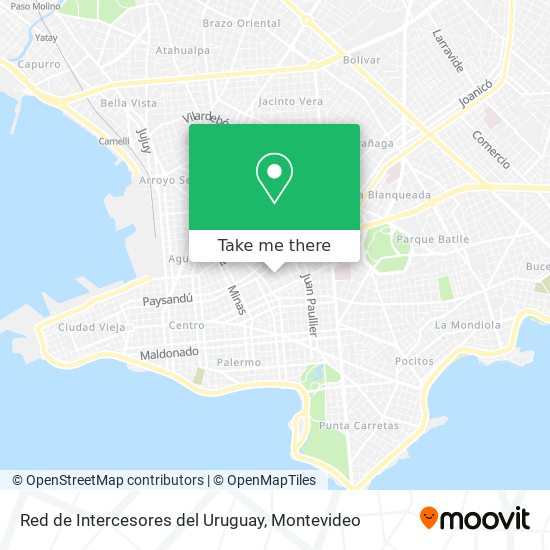 Red de Intercesores del Uruguay map