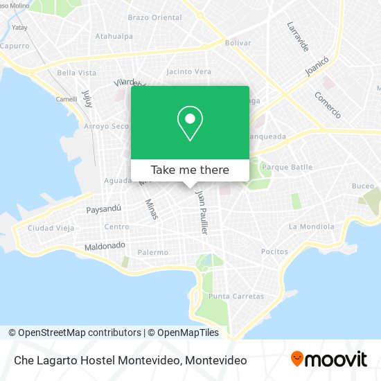 Che Lagarto Hostel Montevideo map