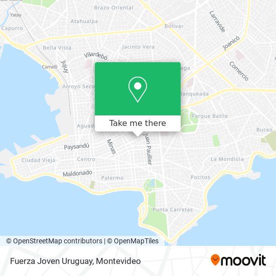 Fuerza Joven Uruguay map