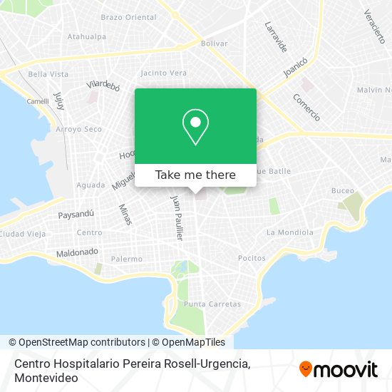 Mapa de Centro Hospitalario Pereira Rosell-Urgencia