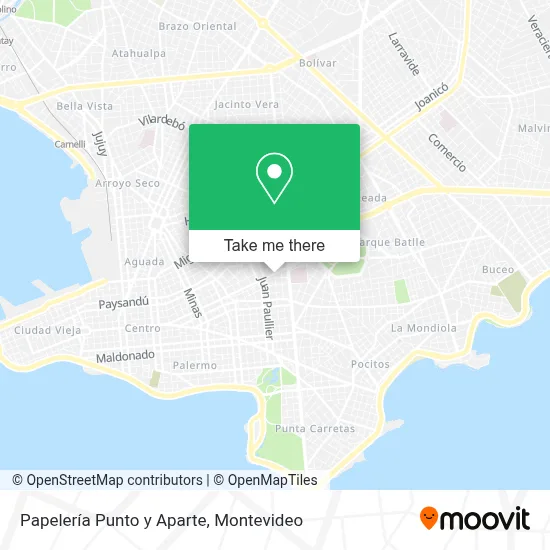 Papelería Punto y Aparte map