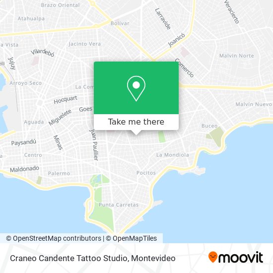 Craneo Candente Tattoo Studio map