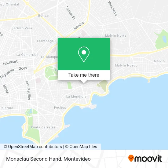 Monaclau Second Hand map