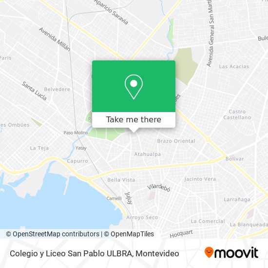 Colegio y Liceo San Pablo ULBRA map