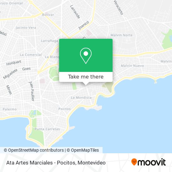Ata Artes Marciales - Pocitos map