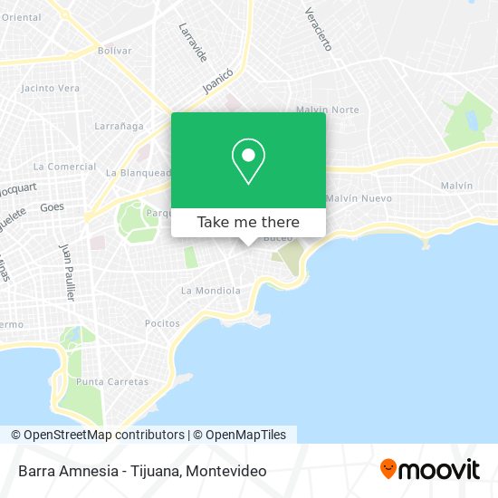 Mapa de Barra Amnesia - Tijuana
