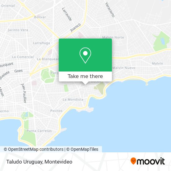 Taludo Uruguay map