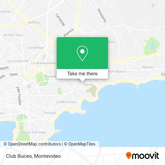Club Buceo map