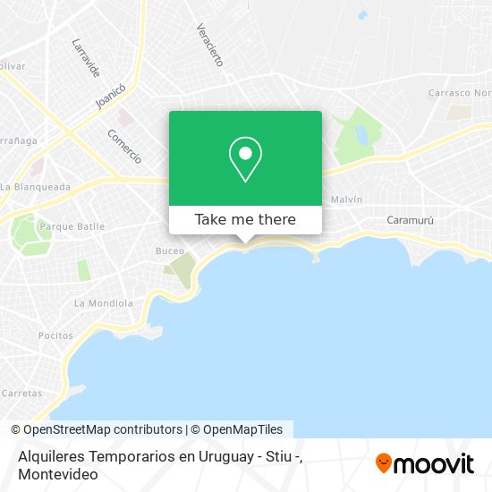 Alquileres Temporarios en Uruguay - Stiu - map