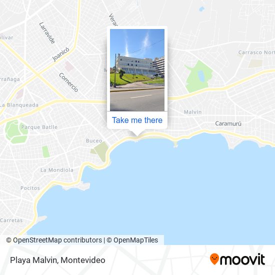 Playa Malvin map