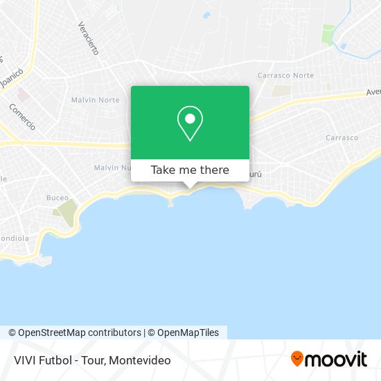 VIVI Futbol - Tour map