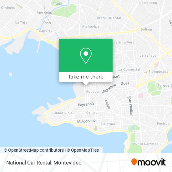 Mapa de National Car Rental