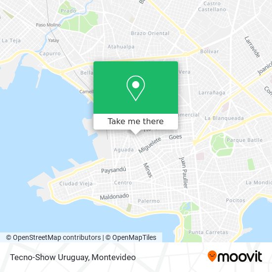 Tecno-Show Uruguay map