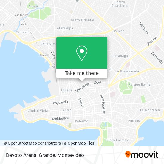 Devoto Arenal Grande map