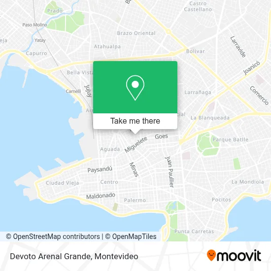 Devoto Arenal Grande map
